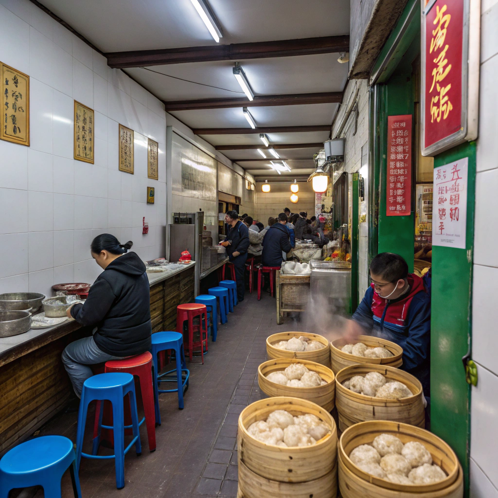 "Authentic Dining Experience at a Shanghai Restaurant"